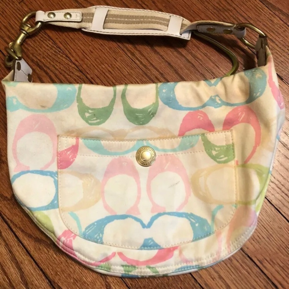 COACH MULTI-COLOR HOBO HANDBAG